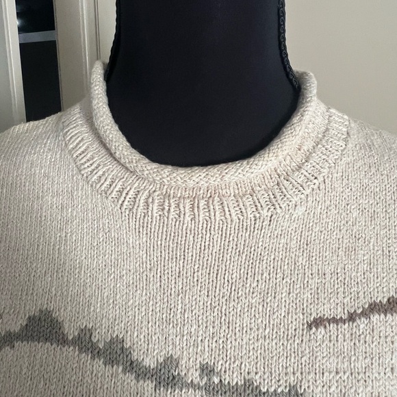 Ralph Lauren Cream and Brown Nature Sweater - Picture 5 of 8
